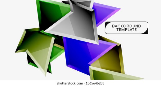 Geometric minimal design background. Vector modern poster