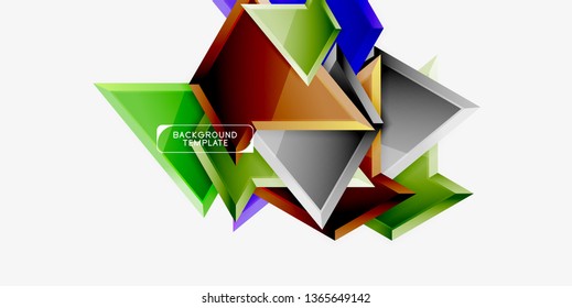 Geometric minimal design background. Vector modern poster