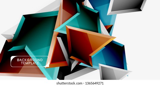 Geometric minimal design background. Vector modern poster