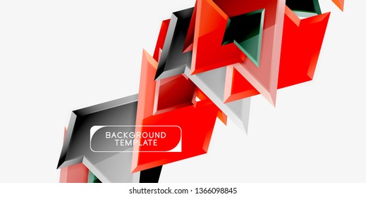 Fondo de diseño mínimo geométrico. Afiche moderno del vector