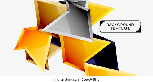 Geometric minimal design background. Vector modern poster