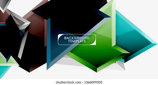 Geometric minimal design background. Vector modern poster