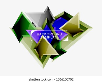 Geometric minimal design background. Vector modern poster