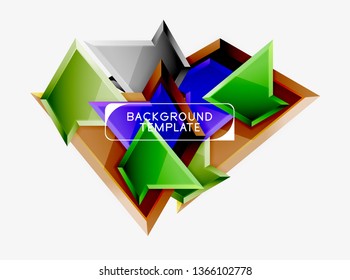 Plano de fundo geométrico mínimo de projeto. Cartaz vetor moderno