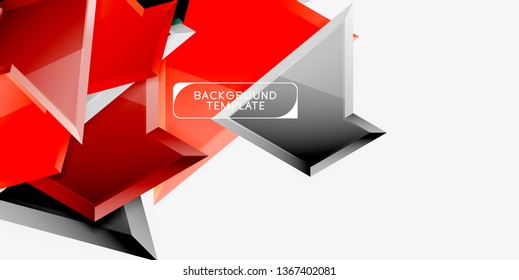 Geometric minimal design background. Vector modern poster