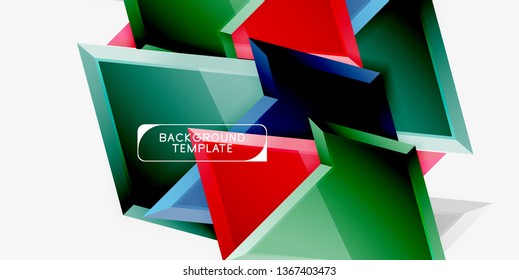 Geometric minimal design background. Vector modern poster