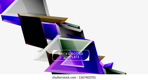 Geometric minimal design background. Vector modern poster