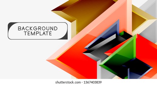 Fondo de diseño mínimo geométrico. Afiche moderno del vector