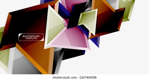 Plano de fundo geométrico mínimo de projeto. Cartaz vetor moderno