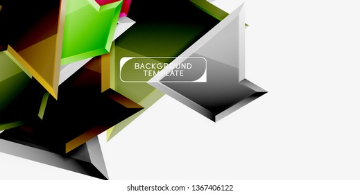 Geometric minimal design background. Vector modern poster