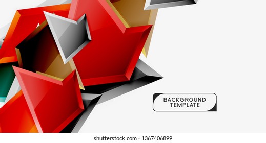 Geometric minimal design background. Vector modern poster