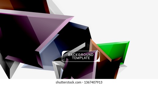 Geometric minimal design background. Vector modern poster