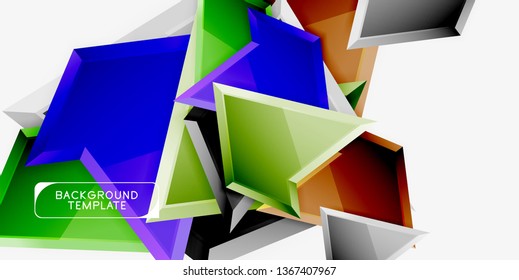 Geometric minimal design background. Vector modern poster