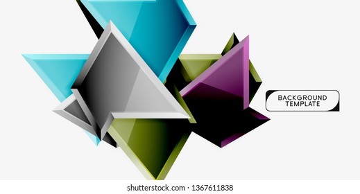 Geometric minimal design background. Vector modern poster