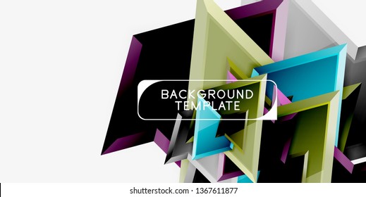 Fondo de diseño mínimo geométrico. Afiche moderno del vector
