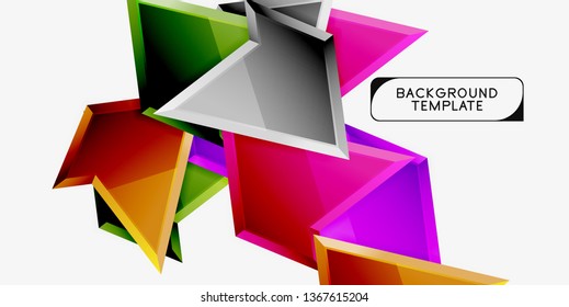 Geometric minimal design background. Vector modern poster