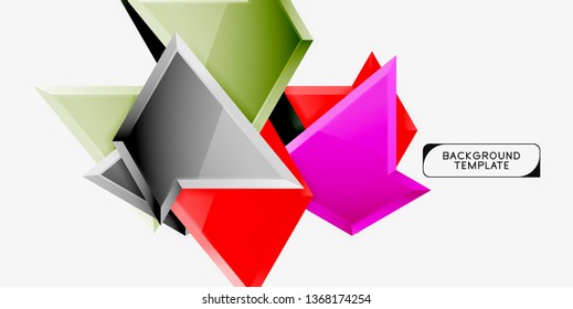 Geometric minimal design background. Vector modern poster