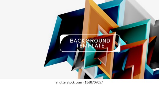 Fondo de diseño mínimo geométrico. Afiche moderno del vector