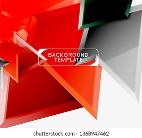 Geometric minimal design background. Vector modern poster