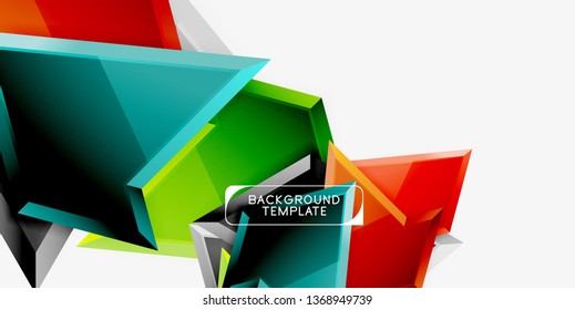 Geometric minimal design background. Vector modern poster
