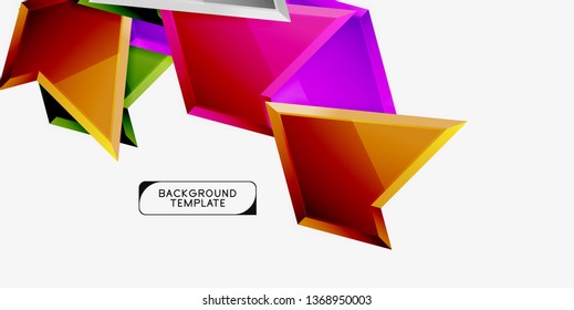 Geometric minimal design background. Vector modern poster