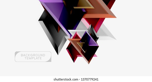 Geometric minimal design background. Vector modern poster