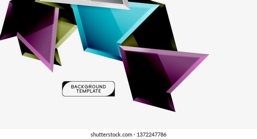 Geometric minimal design background. Vector modern poster
