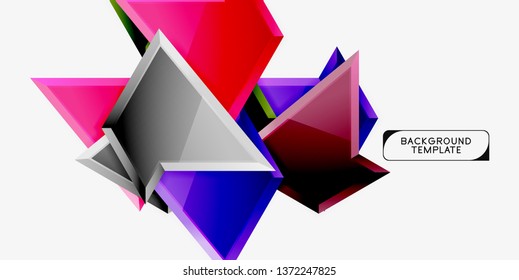 Geometric minimal design background. Vector modern poster