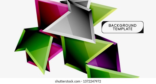Geometric minimal design background. Vector modern poster