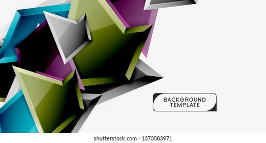 Geometric minimal design background. Vector modern poster