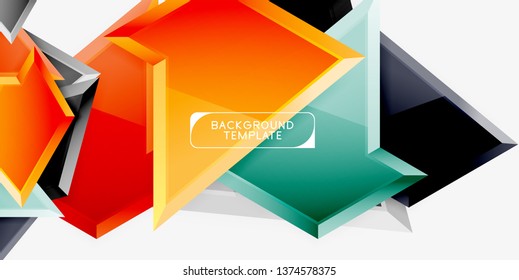 Geometric minimal design background. Vector modern poster