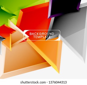 Plano de fundo geométrico mínimo de projeto. Cartaz vetor moderno