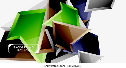 Geometric minimal design background. Vector modern poster