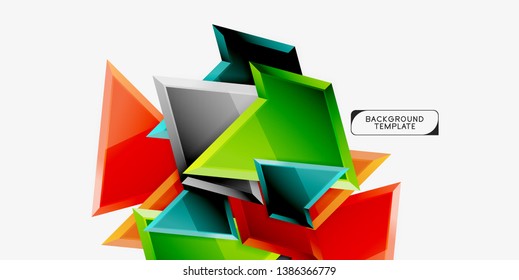Fondo de diseño mínimo geométrico. Afiche moderno del vector