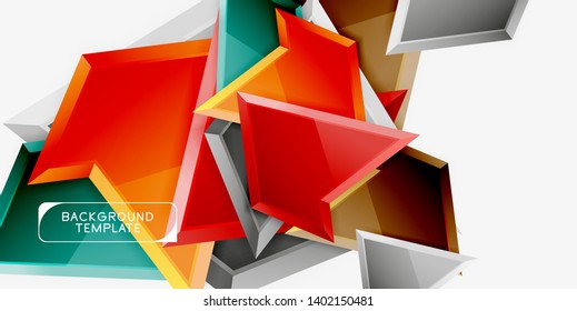 Geometric minimal design background. Vector modern poster
