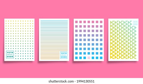 Geometric minimal design for cards, poster, flyer, brochure cover, background, wallpaper, typography, or other printing products. Vector illustration.