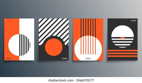 Geometric minimal design for flyer, poster, brochure cover, background, wallpaper, typography, or other printing products. Vector illustration.