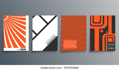 Geometric minimal design for flyer, poster, brochure cover, background, wallpaper, typography, or other printing products. Vector illustration.