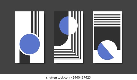 Geometric minimal design for flyer, poster, brochure cover, background, wallpaper or other printing products. Vector illustration