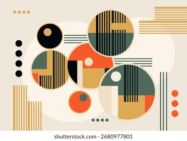 Diseño geométrico mínimo para volante, cartel, cubierta de folleto, fondo, Fondo de pantalla, tipografía u otros productos de impresión. Ilustración vectorial