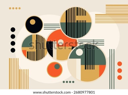 Geometric minimal design for flyer, poster, brochure cover, background, wallpaper, typography, or other printing products. Vector illustration