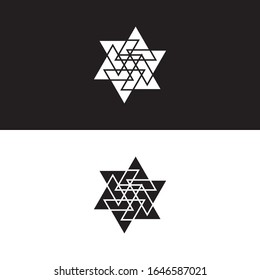 Geometric Minimal Logo, Icon, Symbol, Sign Modern Abstract Design Graphic Vector