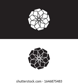 Geometric Minimal Logo, Icon, Symbol, Sign Modern Abstract Design Graphic Vector