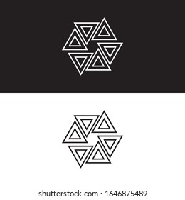 Logo Mínimo Geométrico, Icono, Símbolo, Signo Vector Gráfico De Diseño Abstracto Moderno