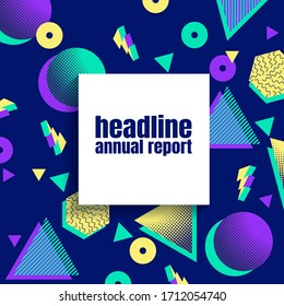 geometric minimal paper background , flyer brochure design, layout template, Business Vector illustration.