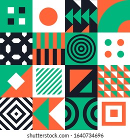 Geometric minimal pattern. Abstract vector geometrical background.