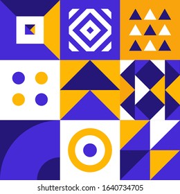 Geometric minimal pattern. Abstract vector geometrical background.