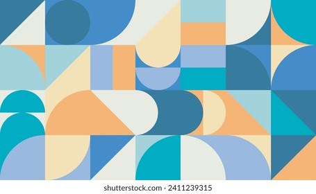 Geometric minimal pattern artwork with simple shape. Abstract pattern design for web banner, branding, business, wallpaper