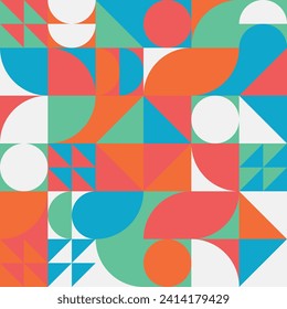 Geometric minimal pattern artwork with simple shape. Abstract pattern design for web banner, branding, business, wallpaper