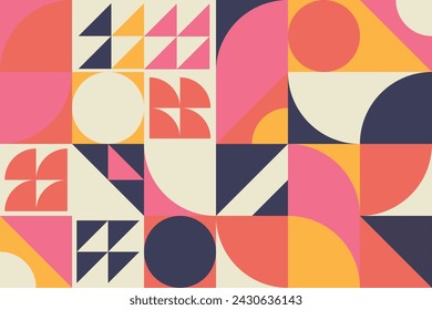 Geometric minimal pattern artwork with simple shape